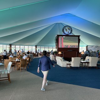 Vinyl plank flooring in hospitality suite