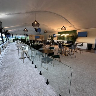 Golf hospitality suite carpet flooring