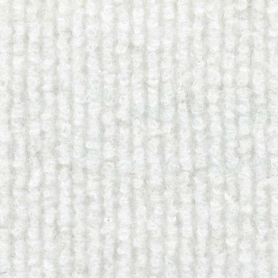 Gallery White ribbed event carpet swatch — Fine Lines FL-01