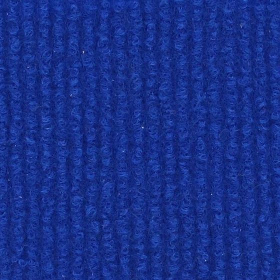 Grandstand Blue ribbed event carpet swatch — Fine Lines FL-31