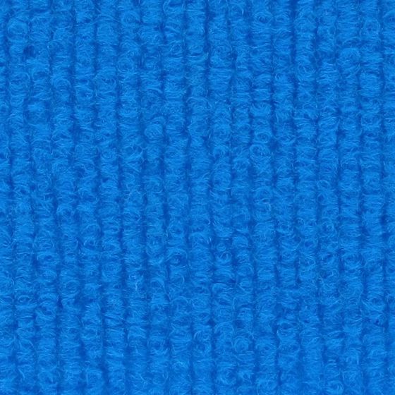 Signal Blue ribbed event carpet swatch — Fine Lines FL-30