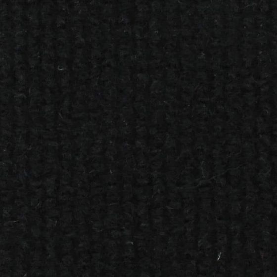 Stage Black ribbed event carpet swatch — Fine Lines FL-08